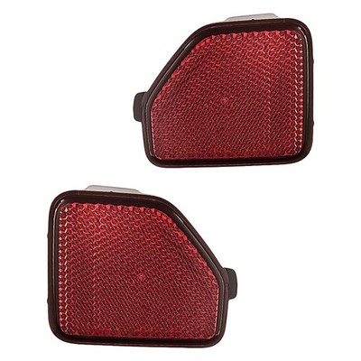 For Jeep Wrangler 18-24 Bumper Reflector Set Rear Driver & Passenger Side Bumper