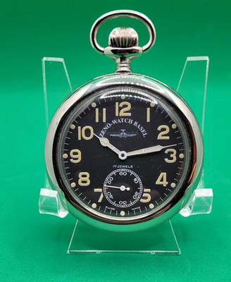 ZENO WATCH BASEL ~ Lepine Pilot Pocket Watch ~ 51 MM WATCH BODY ~ Manual Wind