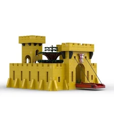 Hot Sale Classic Yellow Castle From Modular Building 1978 1178 Pieces