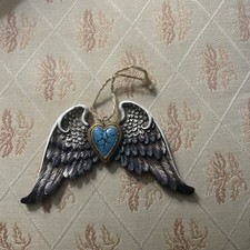 Christmas Ornaments Angel Wings Resin 5x2 3/4 inches New