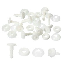 15mm Doll Joints, 10 Set Plastic Removable Animal Joints Accessories, White