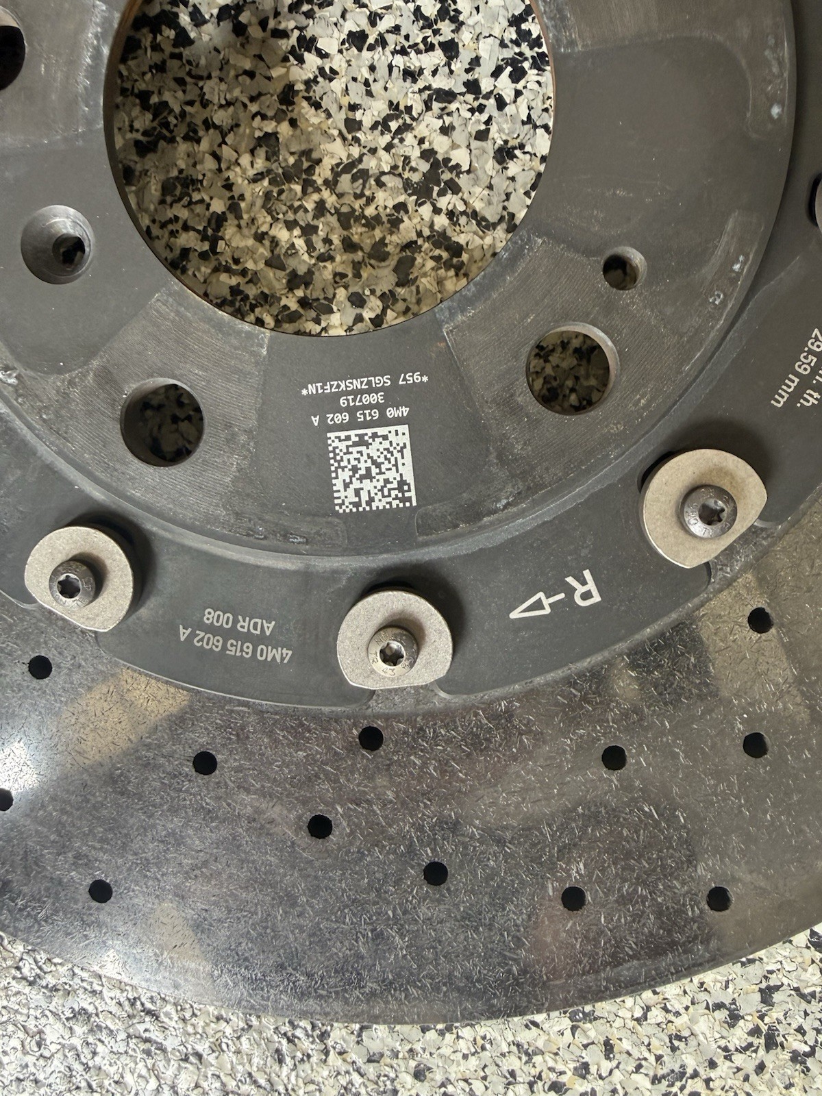 Rear Right Carbon Ceramic Disc Brake Rotor 4M0615602A OEM Lamborghini Urus