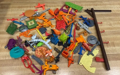 Vintage Lot TMNT Teenage Mutant Ninja Turtles Accessories Parts