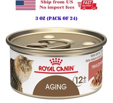Royal Canin Aging 12 Thin Slices In Gravy Wet Cat Food, 3 oz Pack of 24 .