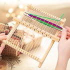 Wood Weaving Looms Kit Weaving Machine for Mittens Beginners Knit Scarves