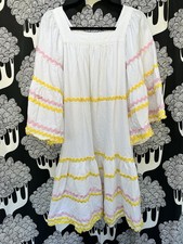 Lisa Marie Fernandez for Target Ric Rac Flare Sleeve Dress White Size XS