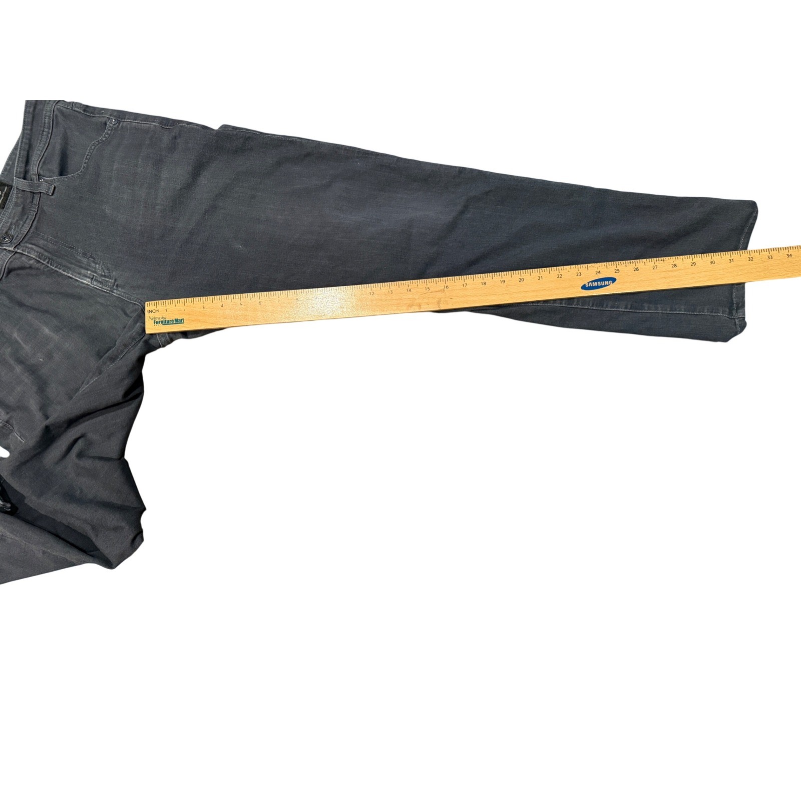 AG Adriano Goldschmied Graduate Tailored Leg Jeans Mens 33x34 Charcoal Grey thumbnail 5