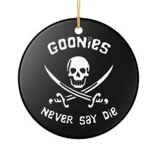 Limited Edition Goonies Holiday Christmas 3" Ceramic Ornament Goonies Never Say