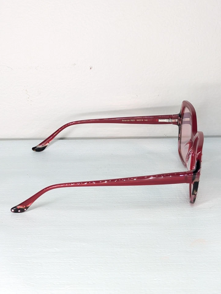Luxe от Джонатана Кейт сделано в Италии красный ретро гламур солнцезащитные очки Vgc - Изображение 2 из 4