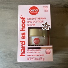 Onyx Professional Hard as Hoof Nail Cuticle Cream Vanilla Coconut 1 oz MPN