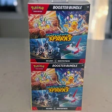 NEW / FACTORY SEALED Pokemon TCG Surging Sparks Booster Bundle - LOT OF 2
