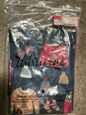 Thirty One SMALL Essential Storage Tote in Cozy Sweaters