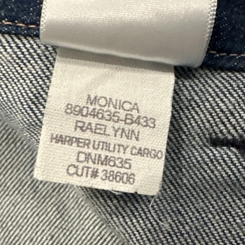 Pantalones de mezclilla Paige para mujer talla 27 cintura alta pierna ancha utilitarios cargo azul - Imagen 8 de 8