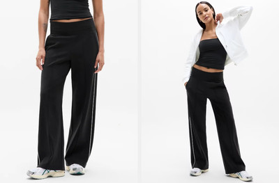Athleta Venice High Rise Track Stripe Wide Leg Pant #854424