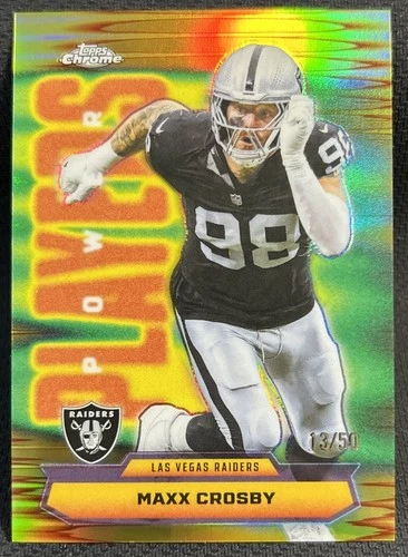 2025 Topps Chrome Maxx Crosby Gold Refractor (RAW)