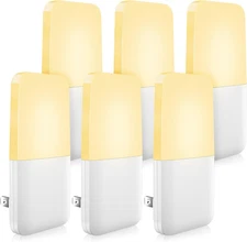 MAZ-TEK Plug in Night Light, Warm White LED Nightlights with Smart Dusk to Dawn