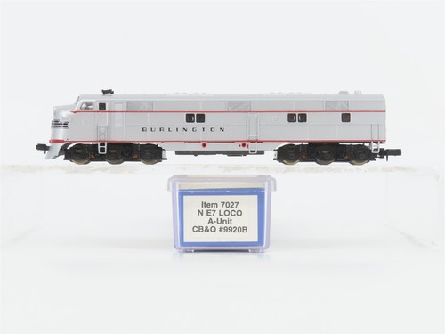Locomotora diésel escala N realista 7027 CB&Q Burlington Route EMD E7A #9920B | Zustand: Used