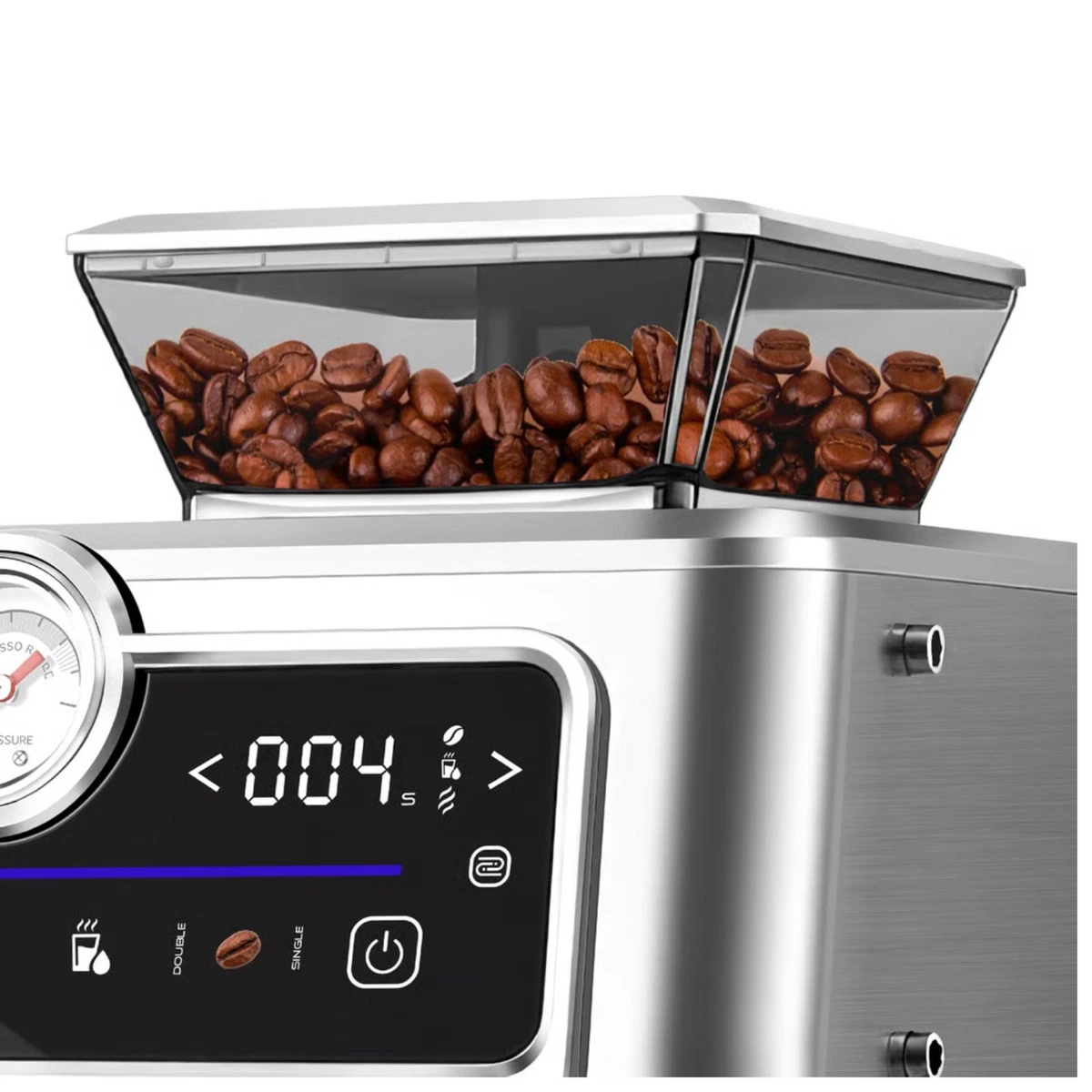 Máquina de café espresso Lexical Germany 2 en 1 molinillo incorporado, bomba de 20 bares 2,3 L
