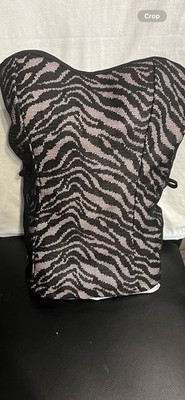 Chik Zebra Lace Tank Top Size Medium