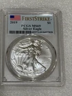 2019  Silver Eagle PCGS MS69 ~~ First Strike Flag Label ~~ No Spots ~~ (828)
