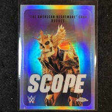 2026 Topps Chrome WWE THE AMERICAN NIGHTMARE CODY RHODES Scope Refractor #SCO-1