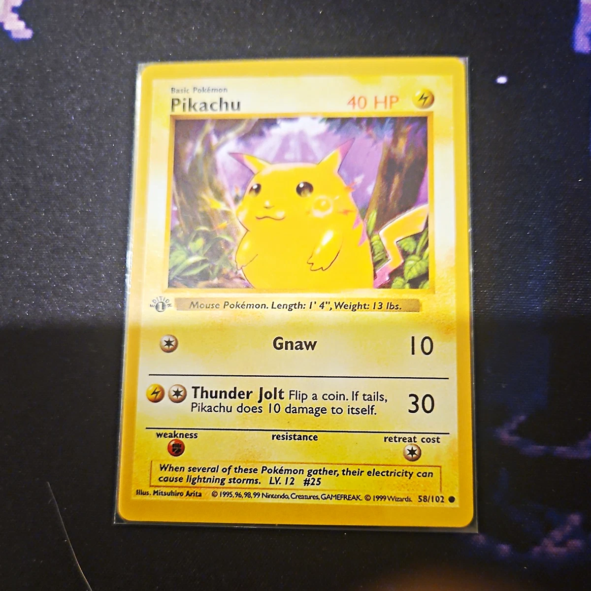 Pikachu Pokémon TCG Individual Trading Card Games Base Set in