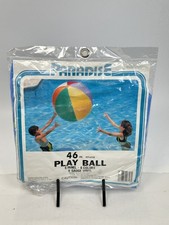 NOS Vintage Inflatable Jumbo Beach Ball 46 inch Paradise Play Ball - vinyl