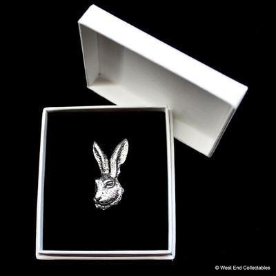 Embroidered Velvet Brooch In The Shape Of An Easter Rabbit, Hare Pin - Foto 2