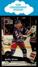 Kelly Kisio 1991-92 Pro Set French #168 Minnesota North Stars Hockey Card