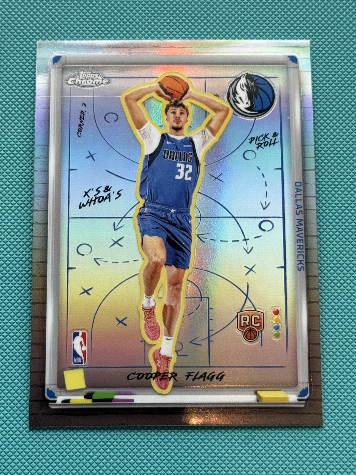 2025 Topps Chrome Cooper Flagg X’s & Whoa’s Refractor Rookie RC Mavericks Xw-8