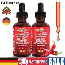 1/2er Pack Vascu Flow Cayennepfeffer-Tropfen,...