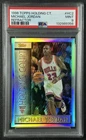 MICHAEL JORDAN PSA 9 1996-97 TOPPS #HC2 HOLDING COURT REFRACTOR BULLS 356