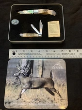 Gerber 2007 Collector's Edition Antlered Game Series 2 Knife Set in Tin