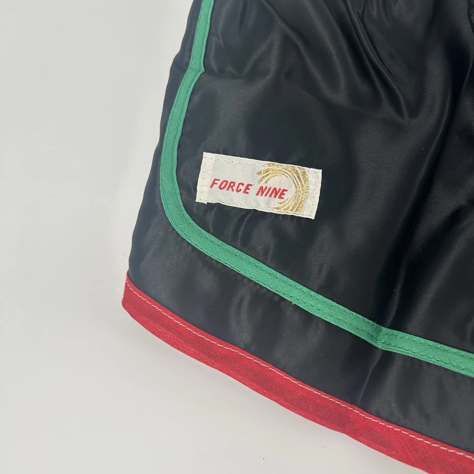 1970s Sports Shorts Vintage Deadstock Black Nylon Made in England Womens S Uk 8 - Image 2 of 4