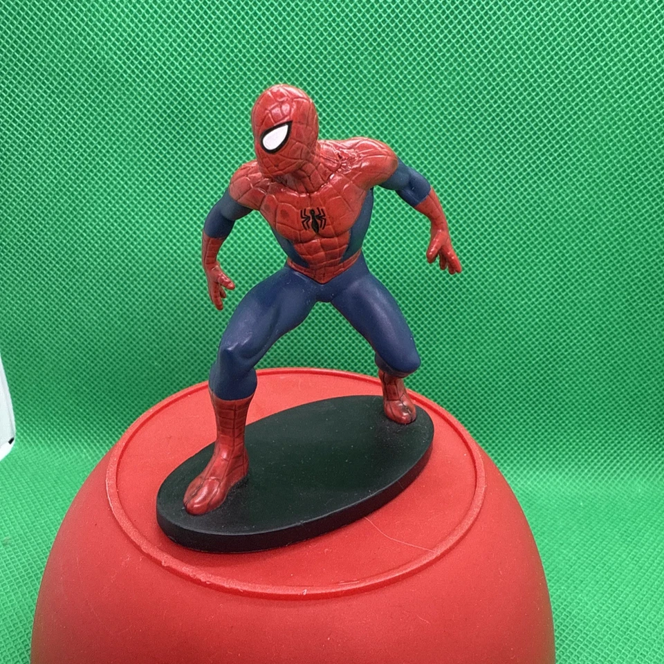 Disney Store Marvel Azul Rojo Traje Spiderman 3” Figura de Acción Juguete Decoración de Pasteles   Foto 2 de 4