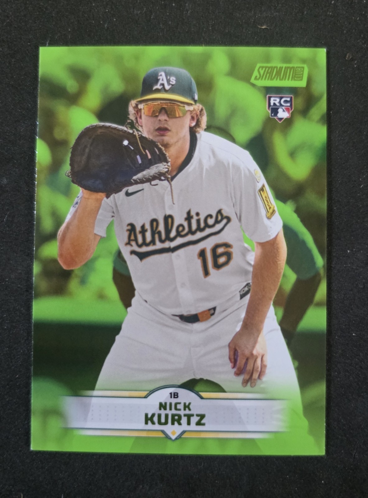 Nick Kurtz RC 2025 Topps Stadium Club Lime Green #9 SP Athletics