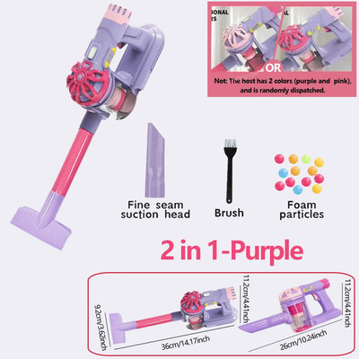 Kids Simulation Electric Vacuum Cleaner Cleaning Set for Toddlers Role Play Hous