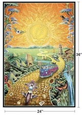 GRATEFUL DEAD - GOLDEN ROAD POSTER 24x36 Brand New In Plastic-Garcia Music