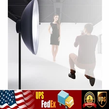 Studio Reflector 16" Beauty Dish Standard Bowens Mount Flash Head Strobe Mount|
