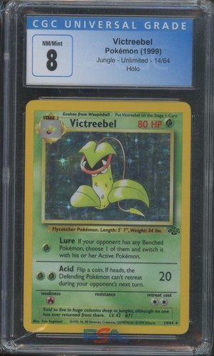 Victreebel (Unlimited) graded CGC 8 for sale on eBay