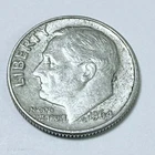 1964 D Roosevelt Silver Dime 90% Silver Circulated Coin Free Shipping #8368
