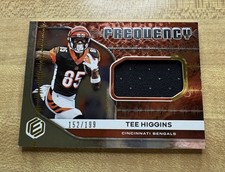 2020 Panini Elements Frequency Tee Higgins Rookie Memorabilia Bengals /199 FR-10