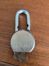 Vintage Master Lock Heavy Duty Hardened Padlock With Key 930/950