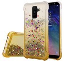 ''GSA Glitter Gradient Case for Samsung Galaxy A6 - Gold & Clear''