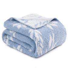 Bedsure Knit Floral Throw Blanket Super Soft Warm Blanket for Couch Lightweight