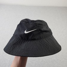 Nike Bucket Hat Boys Child One Size Black UPF 40 Cap