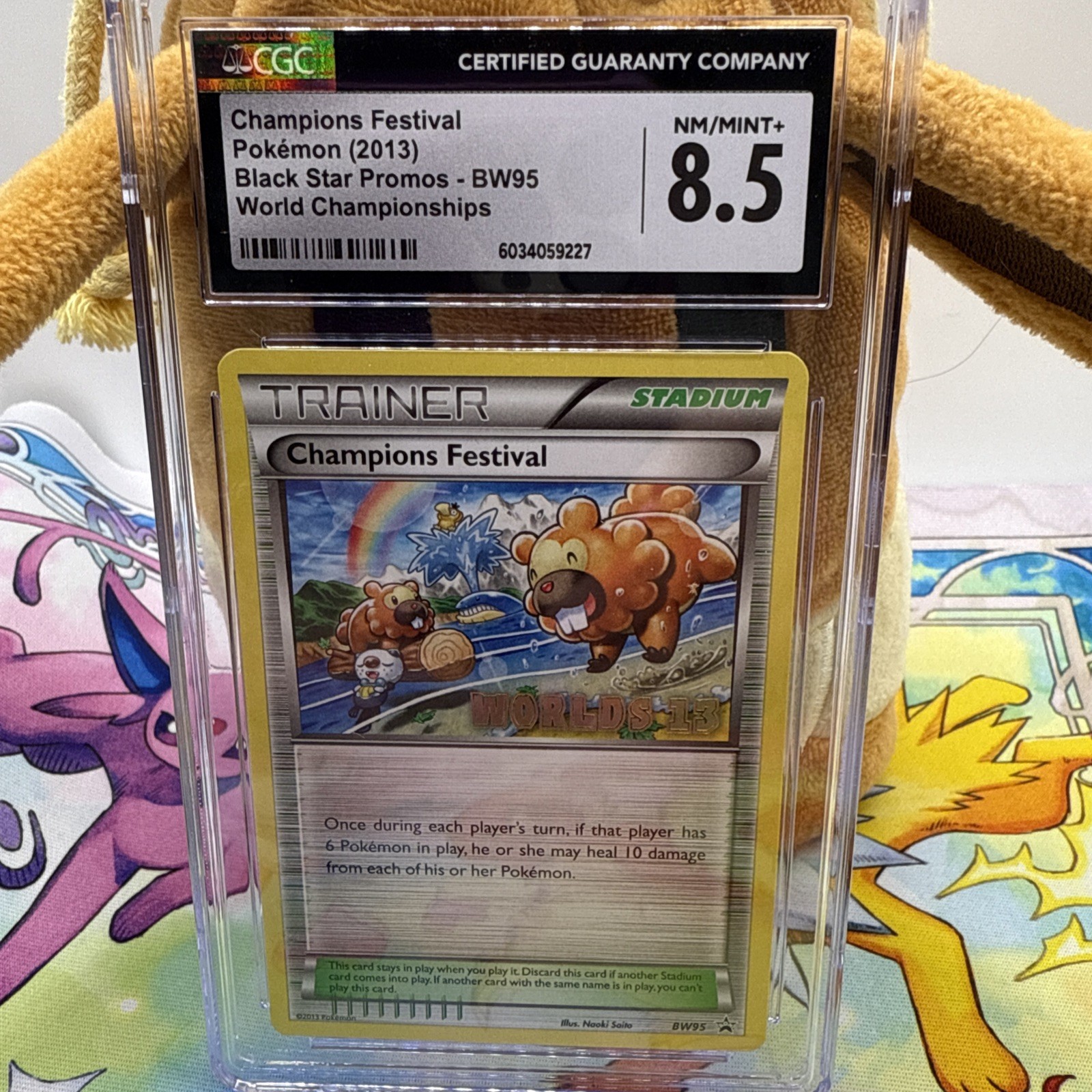 2013 Pokemon BW Black Star Promo World Champions Festival #BW95 CGC 8.5 NM-MT+