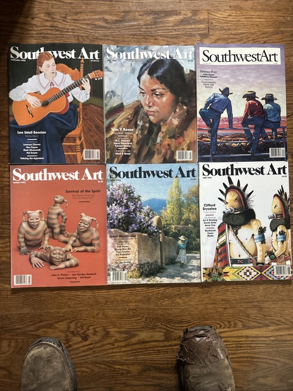 southwest art magazine lot vintage 1992