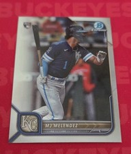MJ Melendez Kansas City Royals 2022 Bowman Chrome Rookie Card. rookie card picture