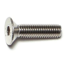 5mm-0.8 x 20mm A2 Stainless Flat Head Hex Socket Cap Screws (10 pcs.)